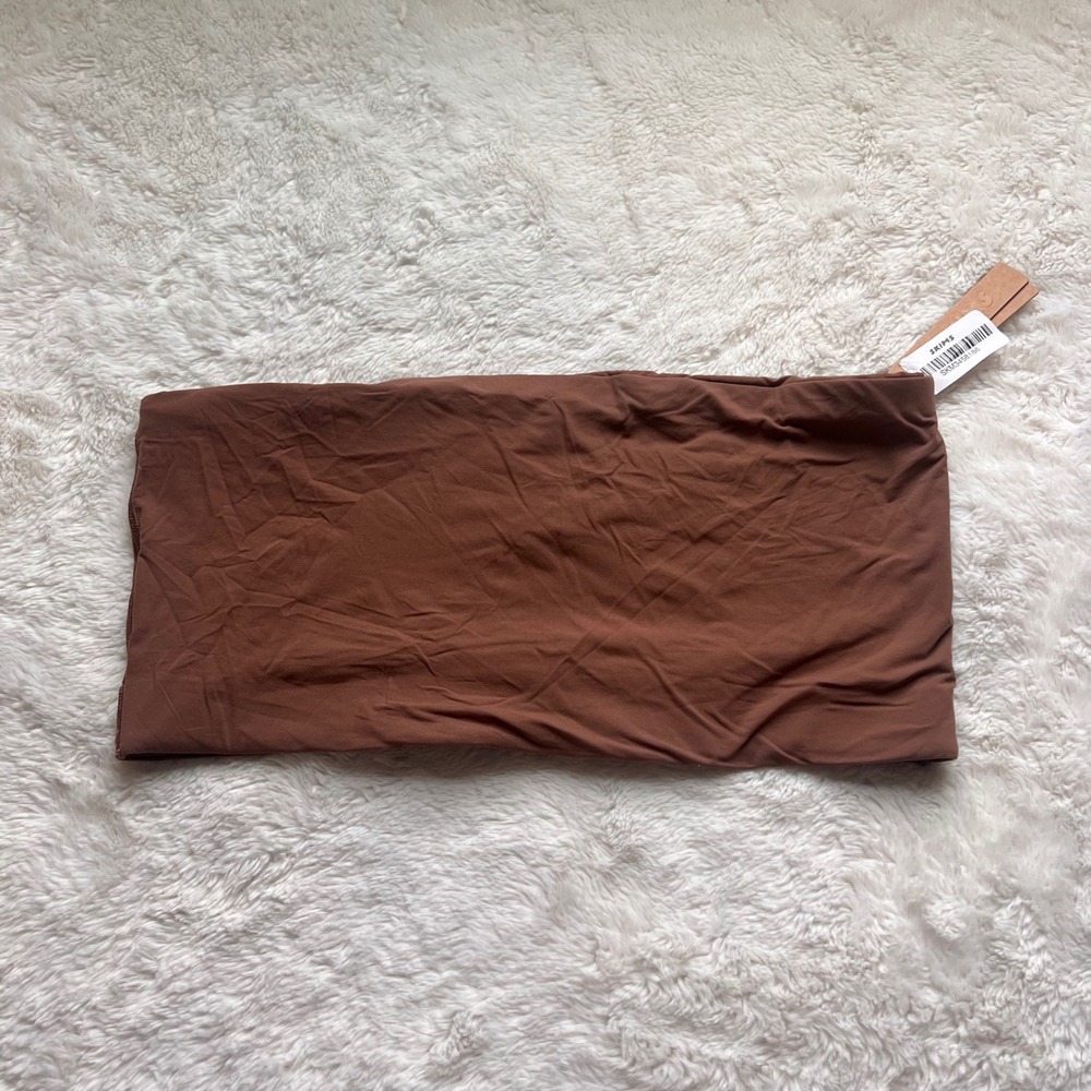 Skims Fits Everybody Bandeau Jasper Brown Strapless Top BR-BND-2026 Size 3X NEW